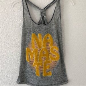 OMT Active  Grey Namaste Gray tee. Size small